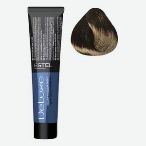 Краска-уход для волос De Luxe 60мл: 4/70 Шатен коричневый для седины