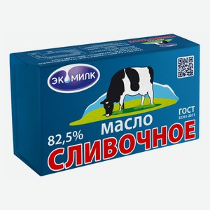 Сливочное масло Экомилк Традиционное 82,5% 380 г