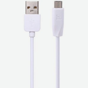 Кабель USB MicroUSB X1 TPU 1м Белый Hoco