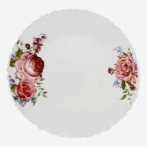 Тарелка десертная МФК Розы стеклокерамика 19 см
