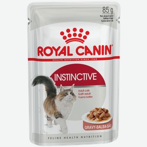Влажный корм Royal Canin Instinctive для кошек старше 1 года кусочки в соусе 85 г