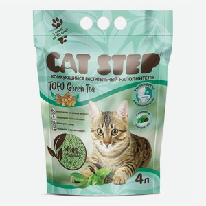 Наполнитель Cat Step Tofu Green tea комкующийся растительный 4 л