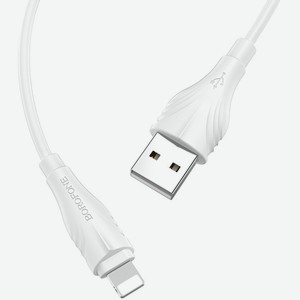 Кабель USB Apple Lightning BX18 TPU 2м Белый Borofone