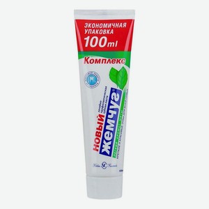 Зубная паста Новый Жемчуг Комплекс Легкий аромат мяты 100 мл