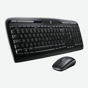 Клавиатура и мышь Комплект (клавиатура+мышь) MK330 USB беспроводной Черный Logitech