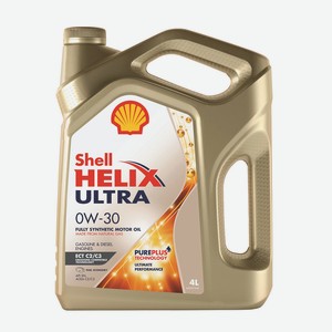 Масло моторное Shell helix синтетическое Shell ultra ect c2/c3 0w30 4л