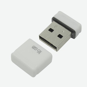 Флешка Nano Drive USB 2.0 QM16GUD-NANO-W 16Gb Белая Qumo