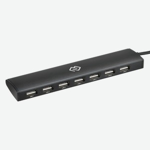 Разветвитель USB HUB-7U2.0-UC-B Черный Digma