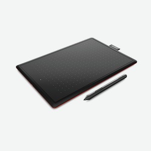 Графический планшет One Small (CTL-472-N) Черный красный Wacom