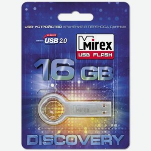 Флешка Round Key USB 2.0 13600-DVRROK16 16Gb Серебристая Mirex