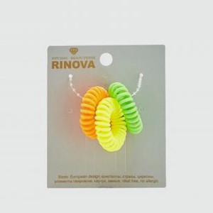 Резинка-пружинка для волос RINOVA Желто-зеленый 3 шт