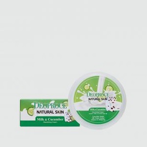 Крем для лица и тела DEOPROCE Natural Skin Nourishing Cream Milk Cucumber 100 гр