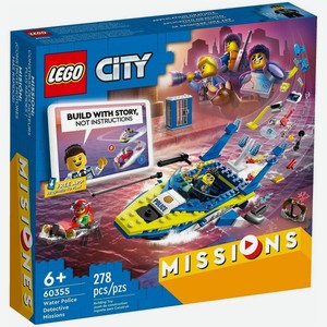 Конструктор City 60355 Детективные миссии водной полиции Lego