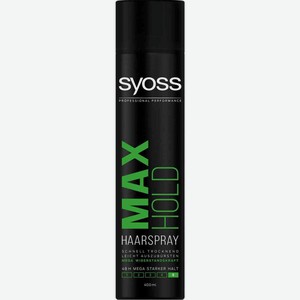 Лак для волос Syoss Max Hold 48 ч максимально сильная фиксация, 400 мл