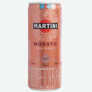 Винный напиток Martini Rosato полусухой розовый 10 % алк., Италия, 0,25 л