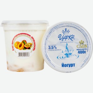 Йогурт Царка с наполнителем Персик-маракуйя 3,5%, 400 г