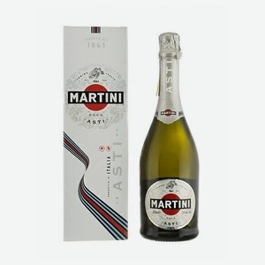 Игристое вино Martini Asti, 0. 75 л подарочная упаковка
