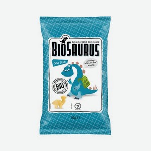 Снэки кукурузные Biosaurus с морской солью 50 г