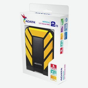 Внешний жесткий диск(HDD) Внешний жесткий диск A-Data DashDrive Durable HD710Pro 2Тб Черный желтый Adata