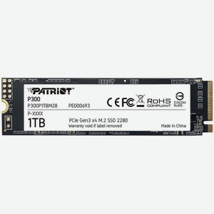 Твердотельный накопитель(SSD) SSD накопитель Patriot P300P1TBM28 1Tb Patriot Memory