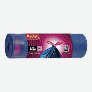Мешки для мусора Paclan Premium с завязками 120 л 10 шт