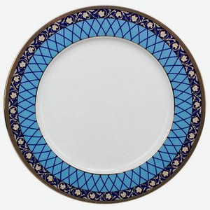 Тарелка десертная Thun Cairo Сетка на синем 19 см