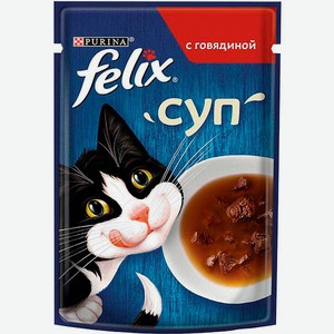 Корм для кошек Felix Суп, 48 г, в ассортименте