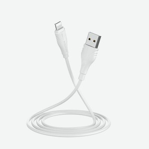 Кабель USB для Apple Lightning BX18 TPU 1м Белый Borofone
