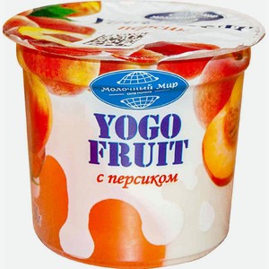 Йогурт двухслойный Молочный Мир Персик 2,5%, 150 г