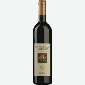 Вино Сория Монтепульчано Д абруццо Красное Сухое 12,5% 0,75л