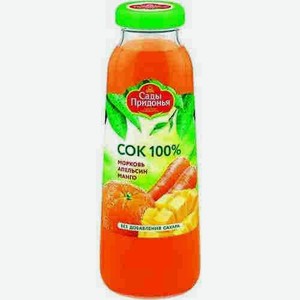 Сок Сады Придонья Морковь-апельсин-манго 300г Стекло