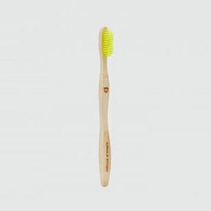 Зубная щетка средней жесткости JUNGLE STORY Bamboo Yellow 1 шт