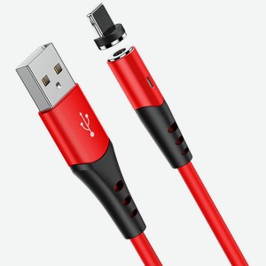 Кабель USB Apple Lightning X60 TPU 1м Красный Hoco