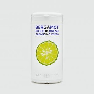 Очищающие салфетки для кистей с маслом бергамота MANLY PRO Bergamote Makeup Brush Cleansing Wipes 100 шт