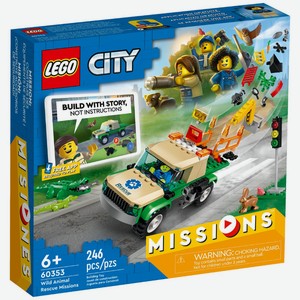 Конструктор City 60353 Wild Animal Rescue Missions Lego