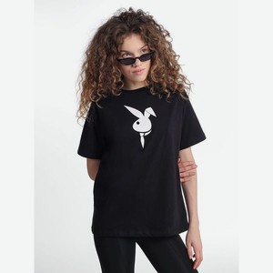Хлопковая футболка с принтом зайца