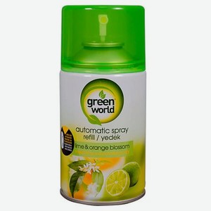 GREEN WORLD Освежитель воздуха (сменный баллон) Lime&Orange Blossom
