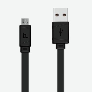 Кабель USB MicroUSB X5 TPU 1м Черный Hoco