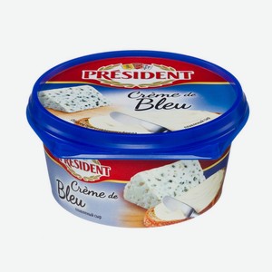 Сыр <President> плавленный Creme De Bleu ж50% 125г Россия