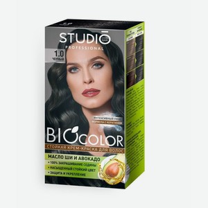 Краска д/волос <STUDIO Biocolor> 1.0 Черный 115мл Россия
