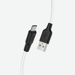 Кабель USB MicroUSB X21 Plus 2м Белый Hoco