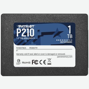 Твердотельный накопитель(SSD) SSD накопитель Patriot P210 P210S1TB25 1Tb Patriot Memory