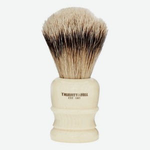 Помазок Faux Ivory Super Badger Shave Brush Wellington (ворс серебристого барсука, слоновая кость с серебром)