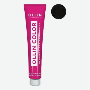 Перманентная крем-краска для волос Ollin Color 60мл: 1/0 Иссиня-черный