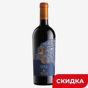 Вино TRULLI LIALA Негроамаро красное полусухое, 0,75л