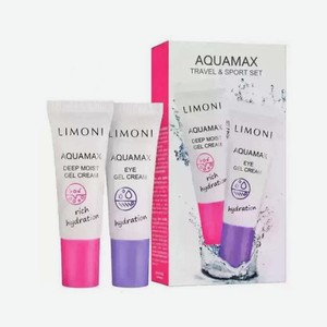Набор Travel & Sport Set (Aquamax Deep Moist Gel Cream 25ml+Aquamax Eye Gel Cream 25ml) LIMONI