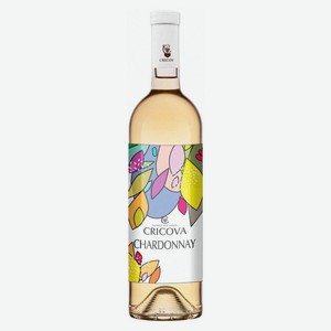Вино CRICOVA Шардоне белое полусладкое Молдова, 0,75 л