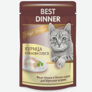 Корм для кошек Best Dinner 85г курица в белом соусе