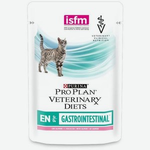 Корм для кошек Purina Pro Plan Veterinary diets EN St/Ox взрослых и котят при нарушении всасывающей функции кишечника лосось пауч 85г
