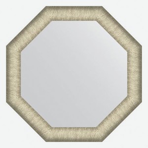Зеркало в багетной раме Evoform брашированное серебро 59 мм 55х55 см
